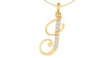 Letter J Pendant (Alternate Design) - Image 3